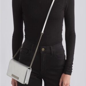 Kurt Geiger Richmond Mini Crossbody Bag Silver